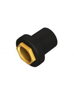 20mm Flanged Coupler: Black Enamel