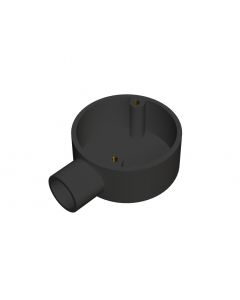 20mm PVC Terminal Conduit Box: Black