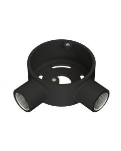 20mm Angle Conduit Extension Box: Black Enamel