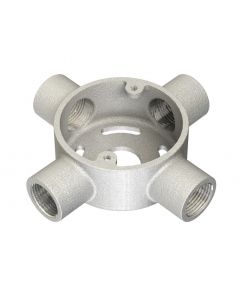20mm Intersection Conduit Extension Box: Hot Dipped Galvanised