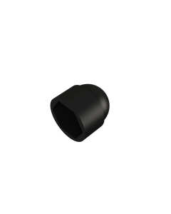 M8 Hexagon Nut Cap: Black