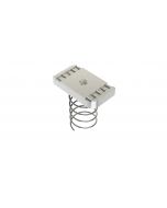 M6 Long Spring Channel Nut: BZP