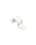 20mm PVC Plain Saddle: White